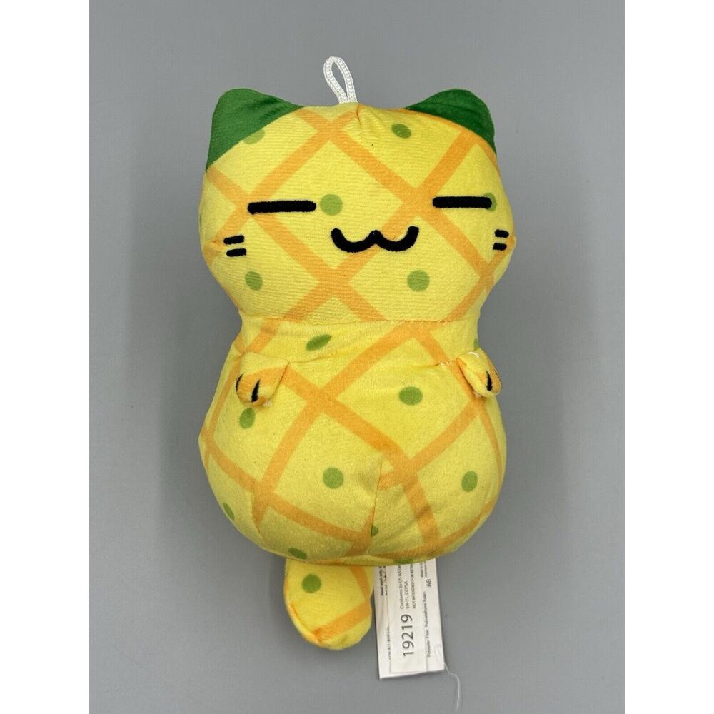 Kleptocats Pina Pineapple Cat Kitten Plush Yellow Green Stuffed Animal 6”